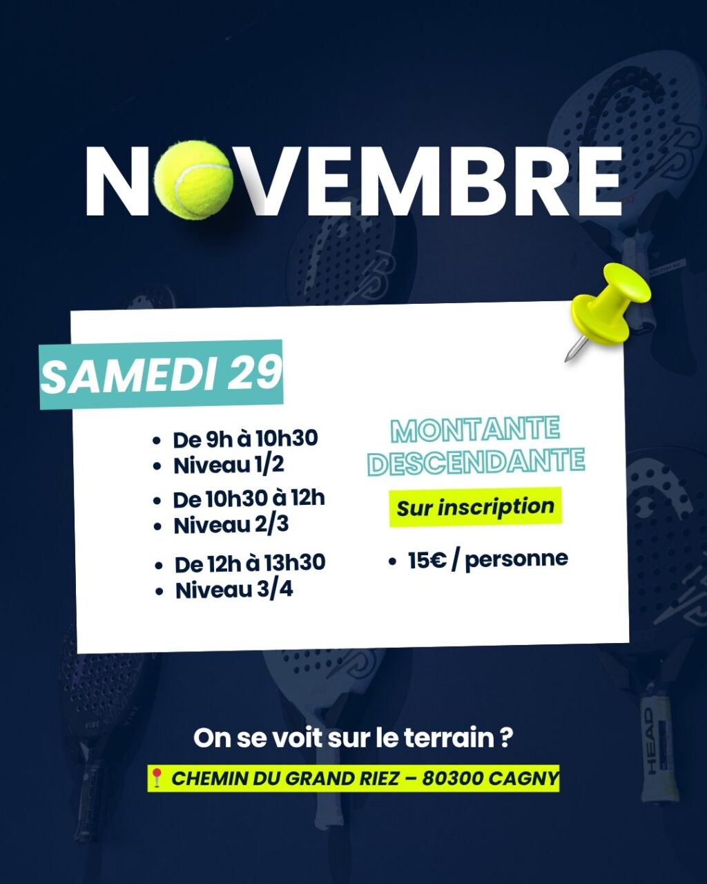 Instagram post from amienspadel. This post is in position 3.